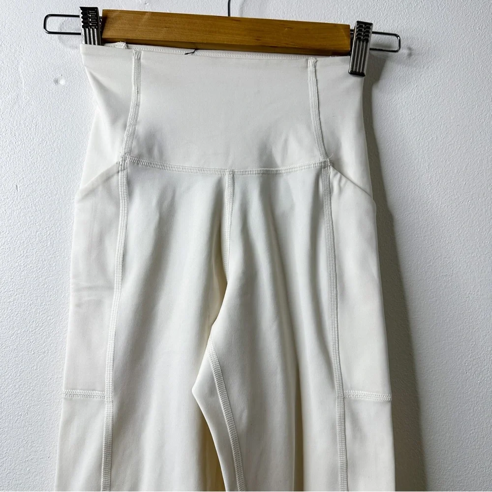 Girlfriend Collective Ivory Compressive Pocket High-Rise Legging XXS - Picture 2 of 6